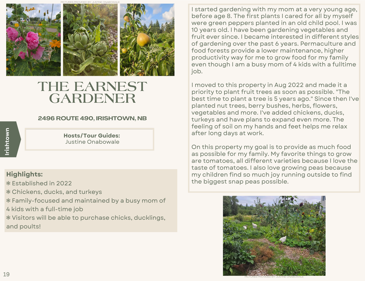 Food forest tours - 2025