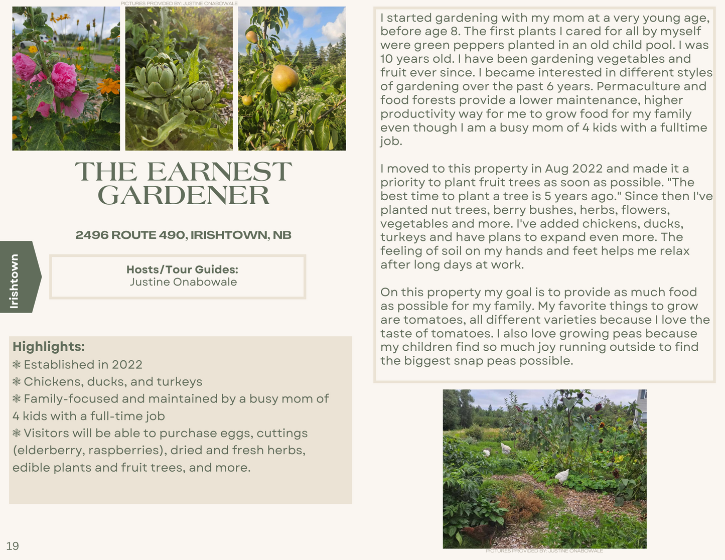 Food forest tours - 2025