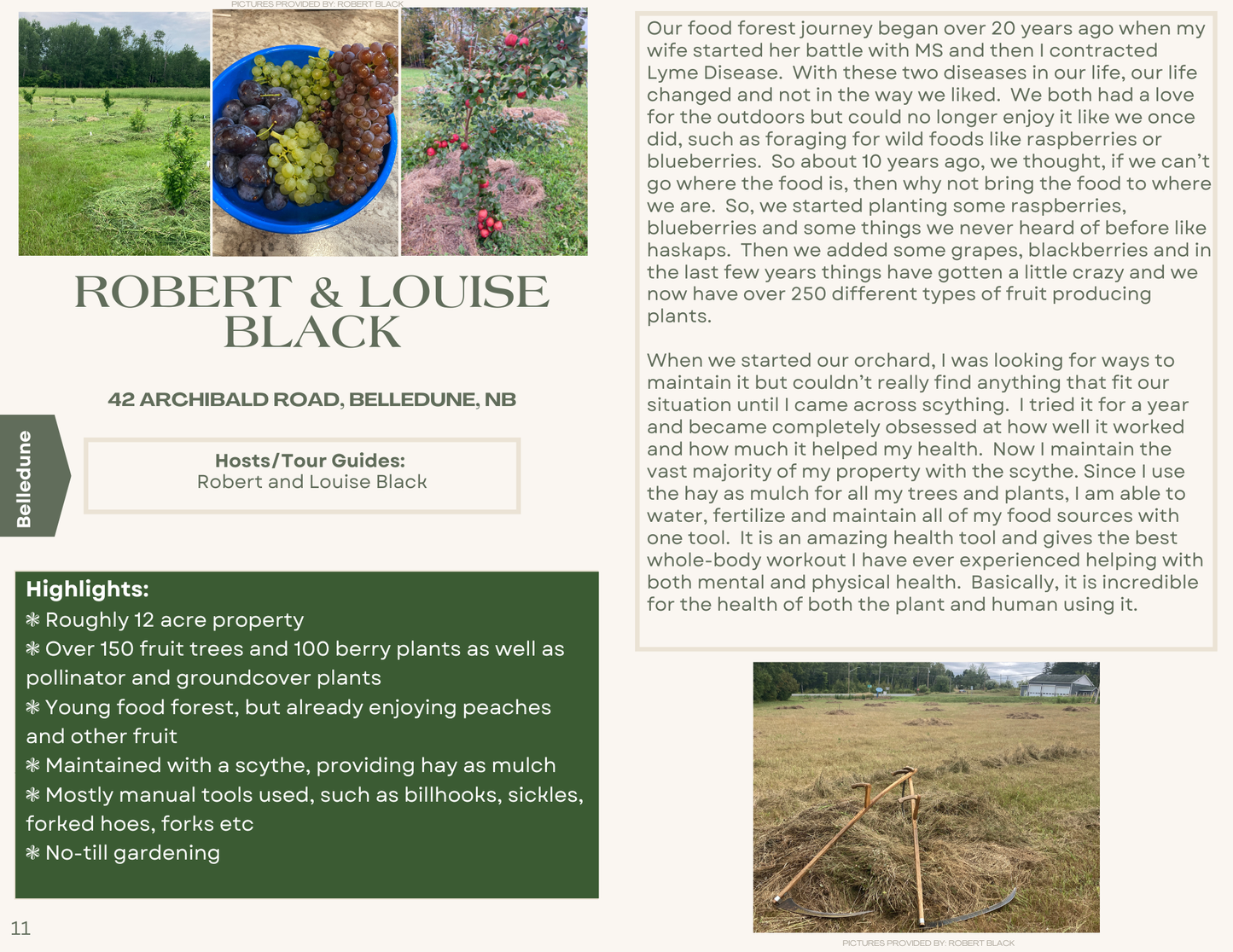 Food forest tours