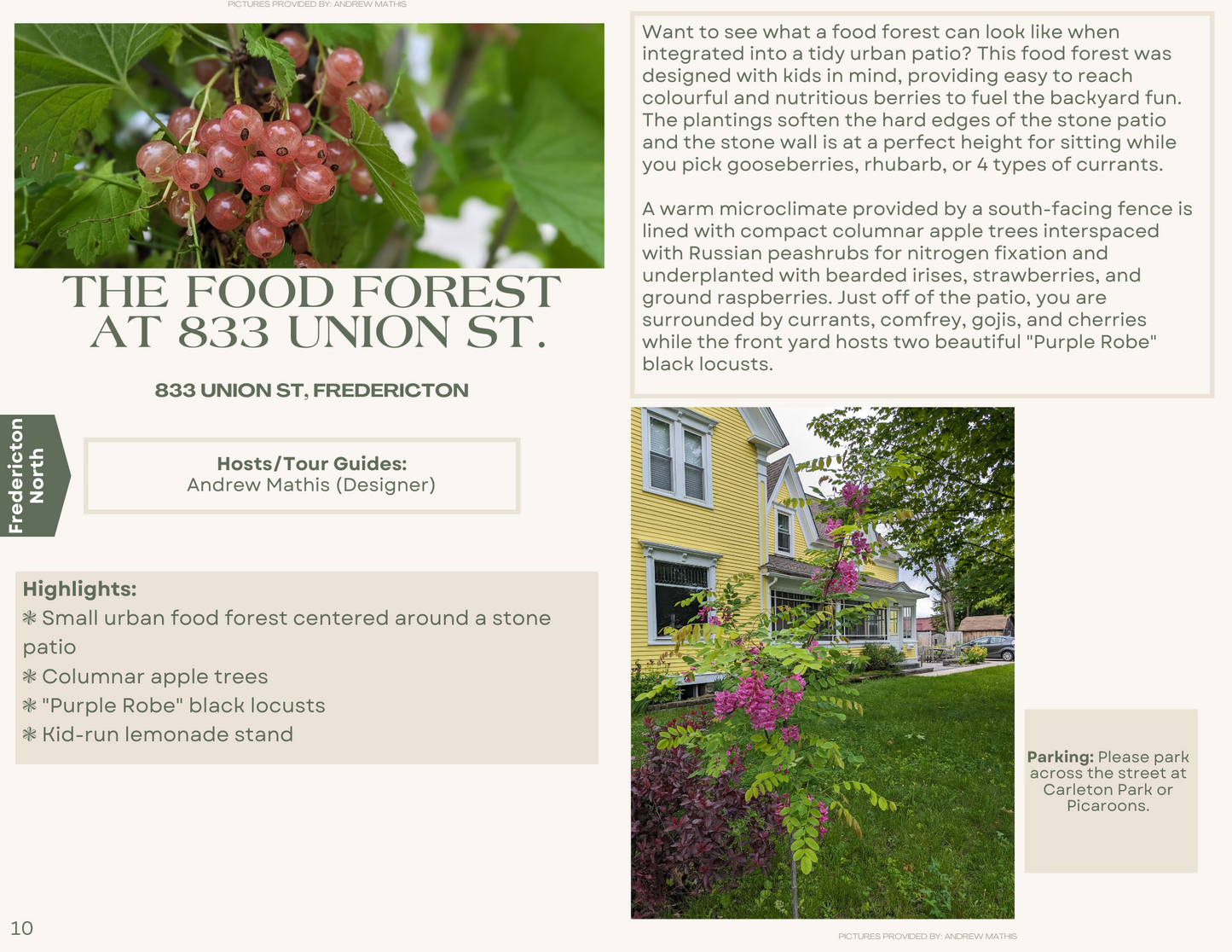 Food forest tours - 2025