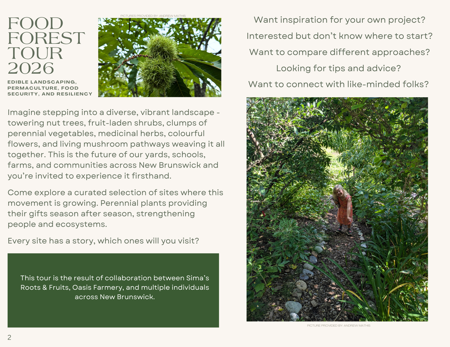 Food forest tours
