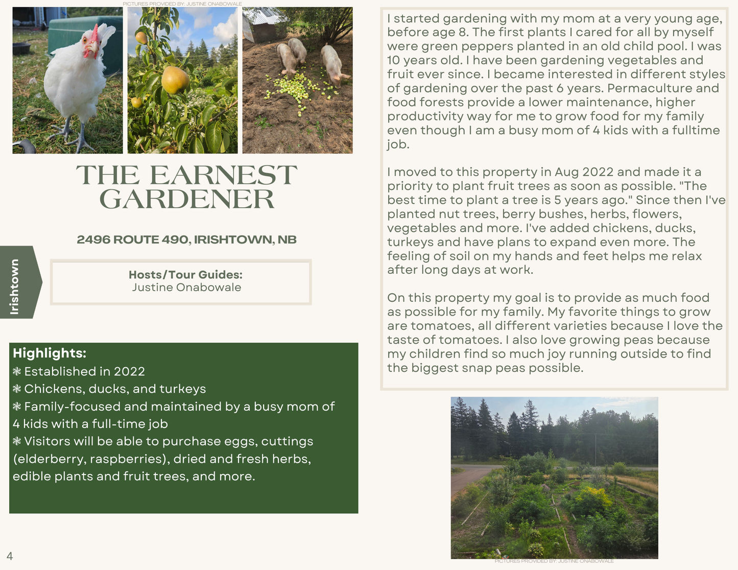 Food forest tours
