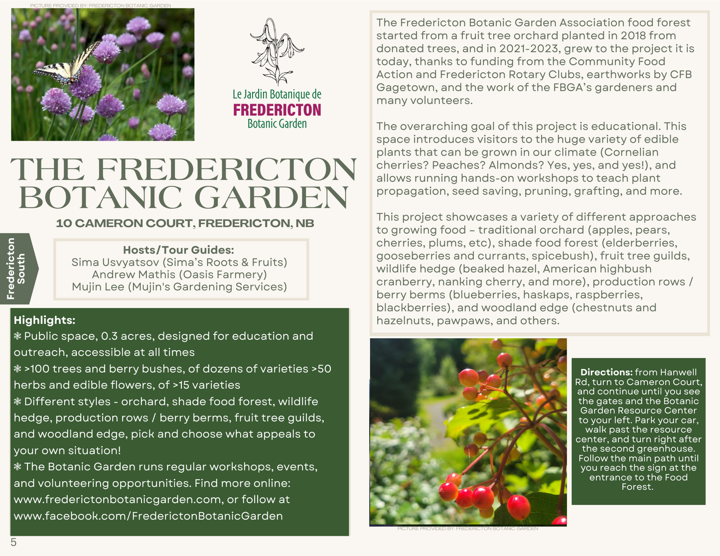 Food forest tours