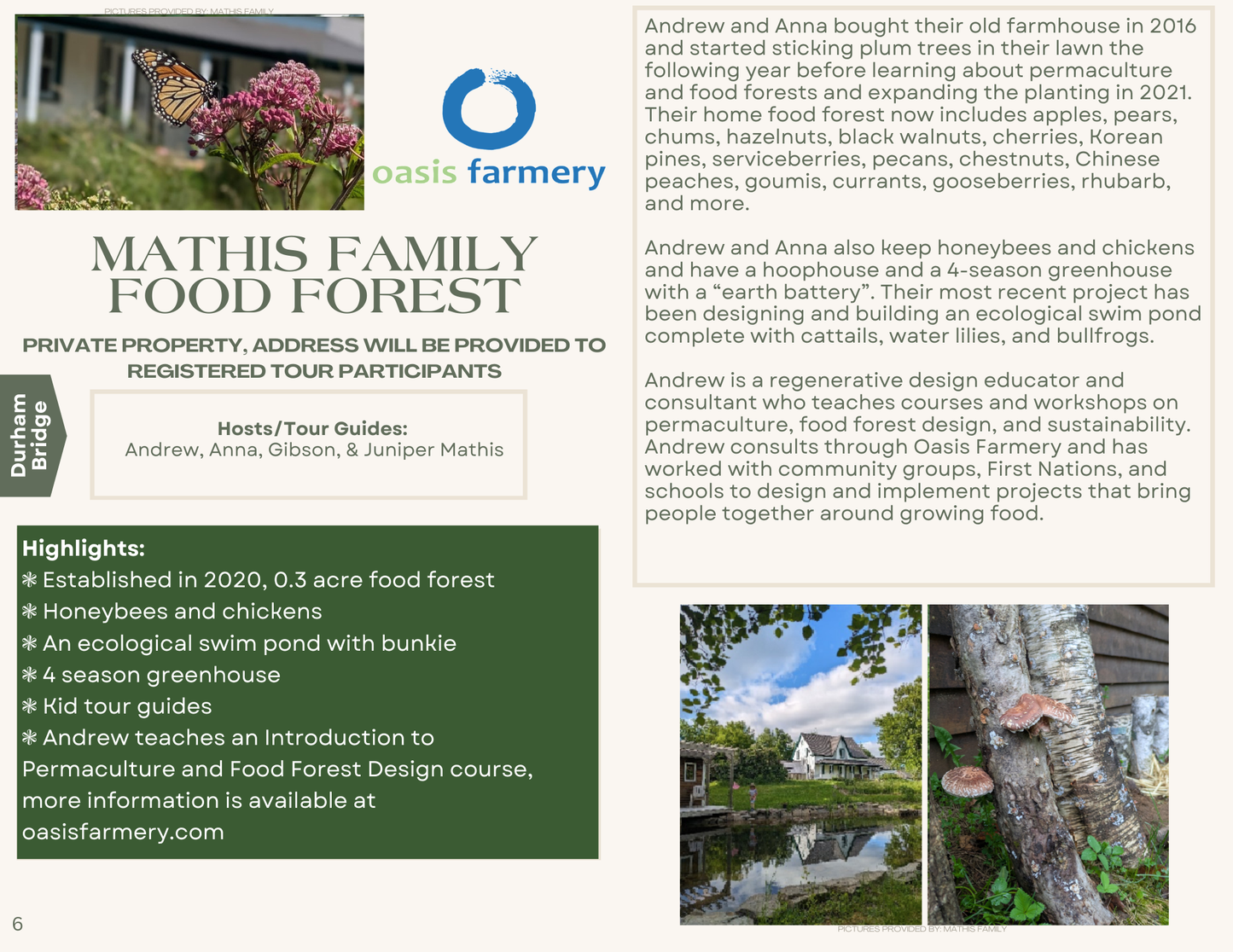 Food forest tours