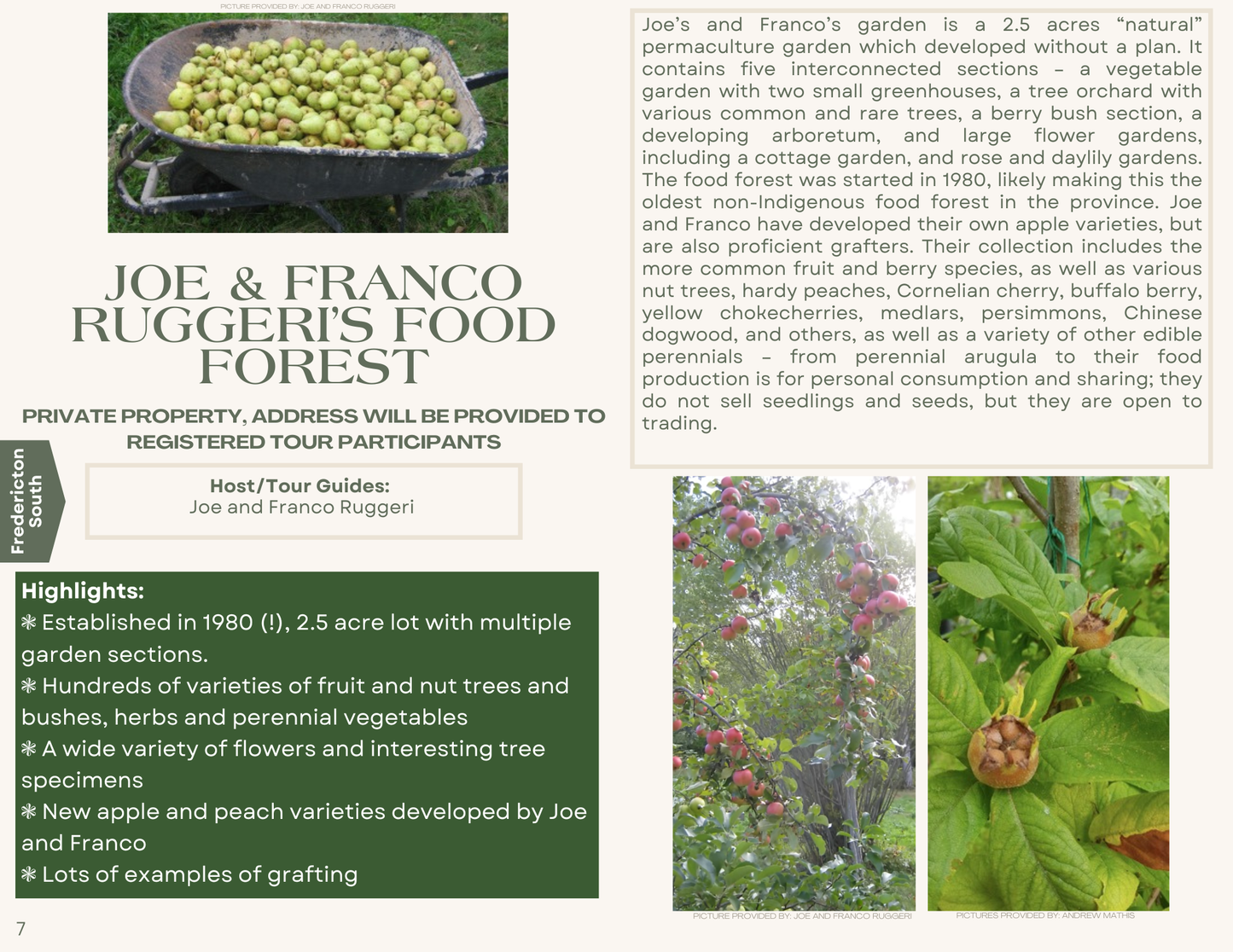 Food forest tours