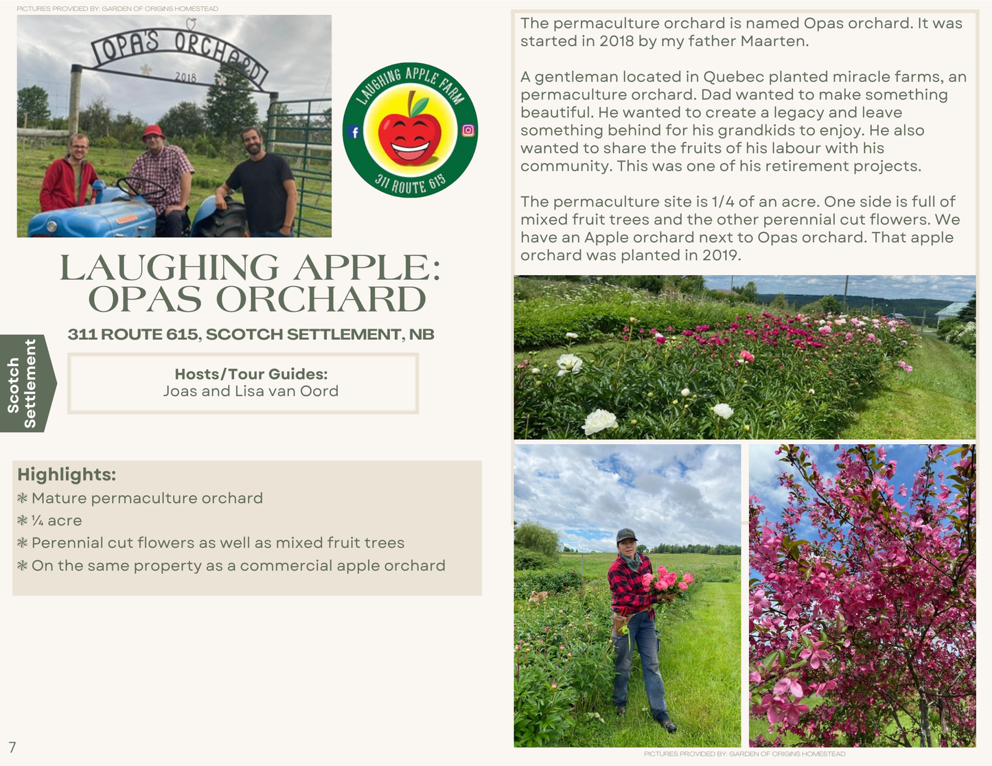 Food forest tours - 2025
